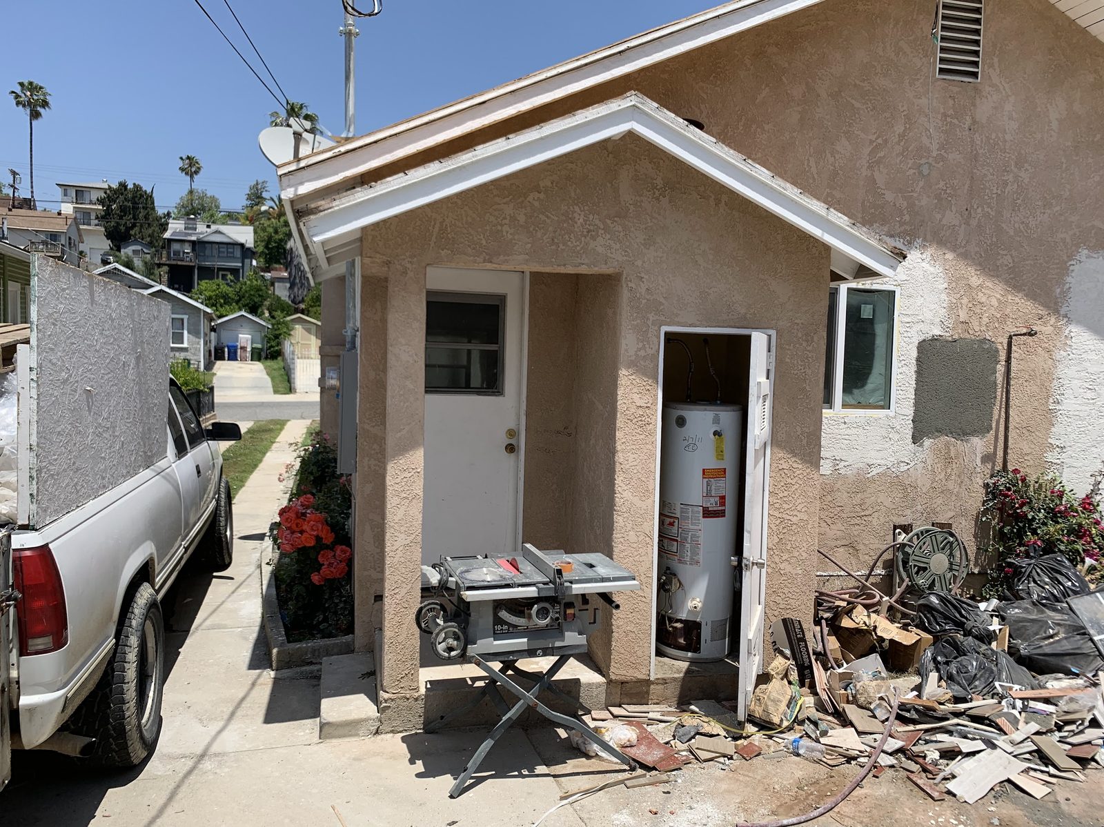 LA side-yard before cleanout